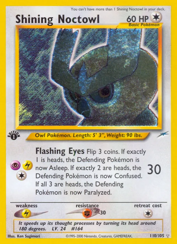 Shining Noctowl - Neo Destiny Pokemon Card