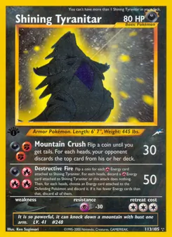 Shining Tyranitar - Neo Destiny