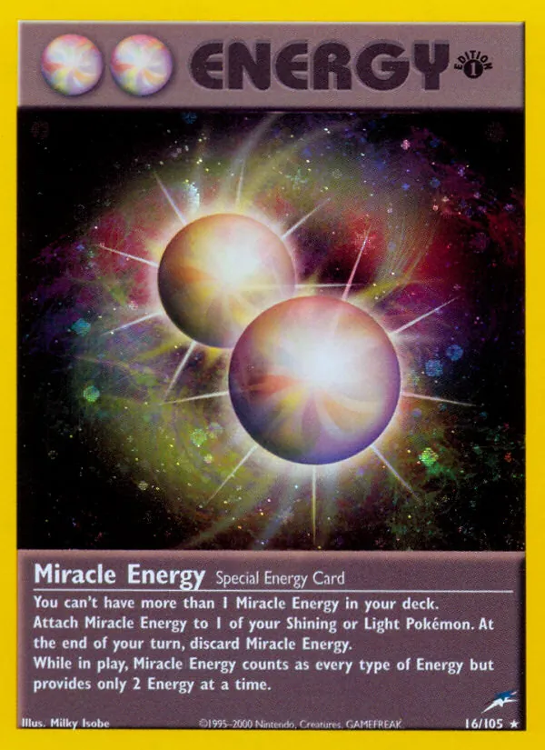 Miracle Energy - Neo Destiny Pokemon Card