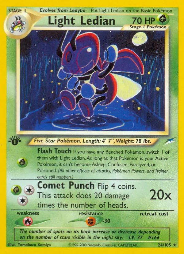 Light Ledian - Neo Destiny Pokemon Card