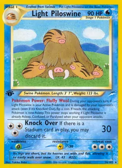 Light Piloswine - Neo Destiny