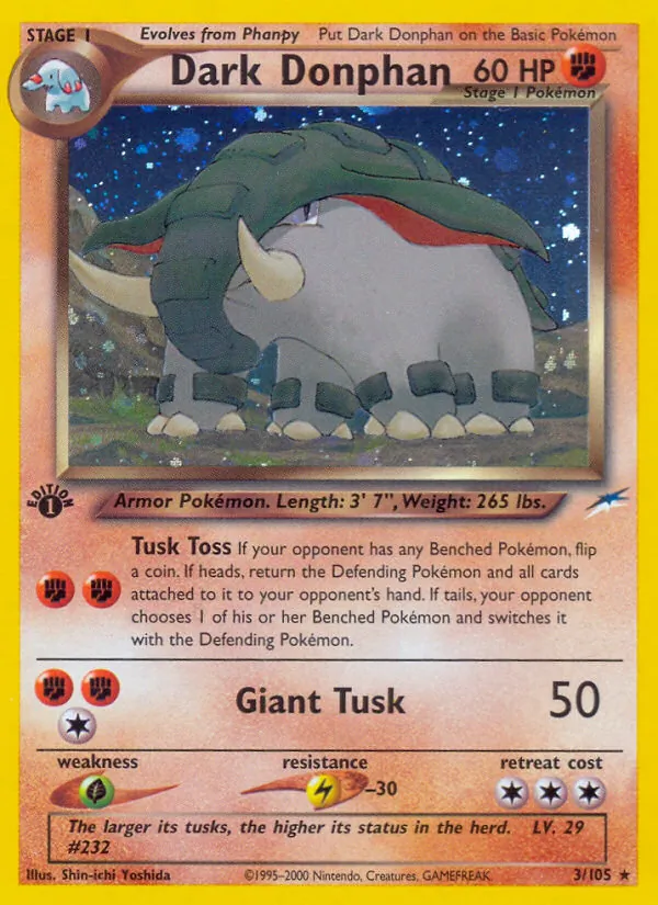 Dark Donphan - Neo Destiny Pokemon Card