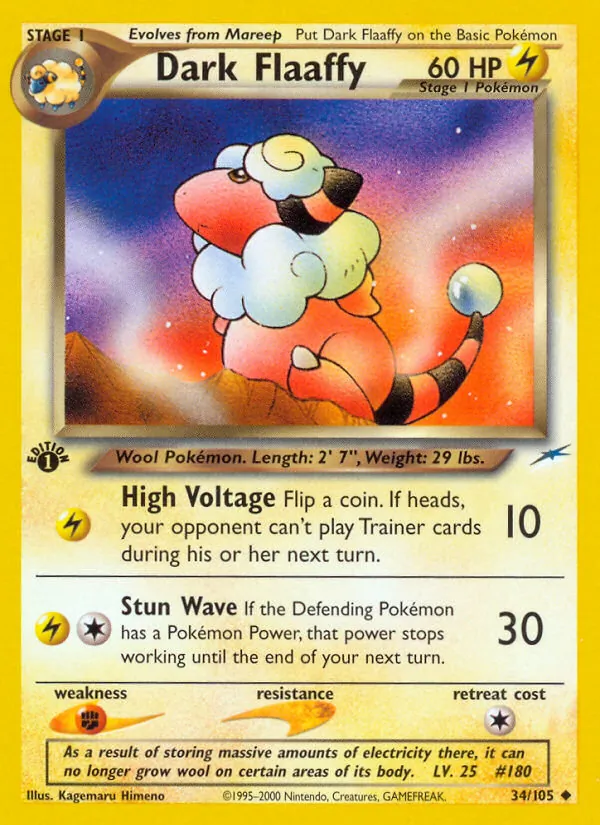 Dark Flaaffy - Neo Destiny Pokemon Card