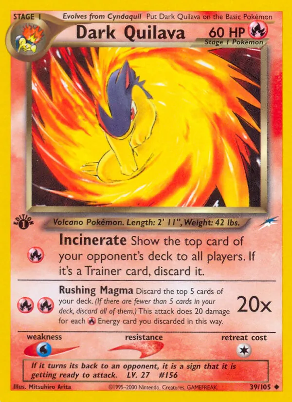 Dark Quilava - Neo Destiny Pokemon Card