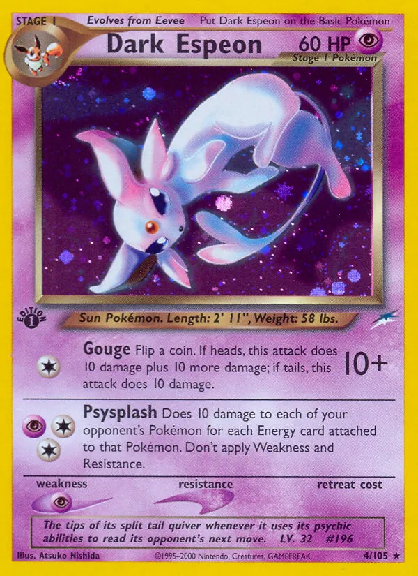 Dark Espeon - Neo Destiny Pokemon Card