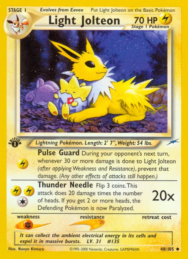 Light Jolteon - Neo Destiny Pokemon Card