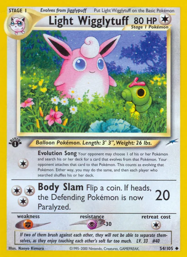 Light Wigglytuff - Neo Destiny Pokemon Card