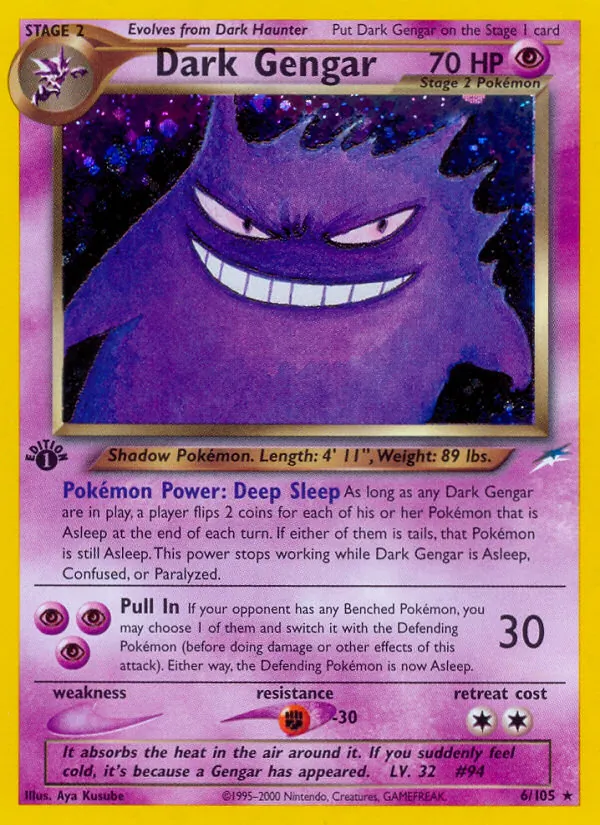 Dark Gengar - Neo Destiny Pokemon Card