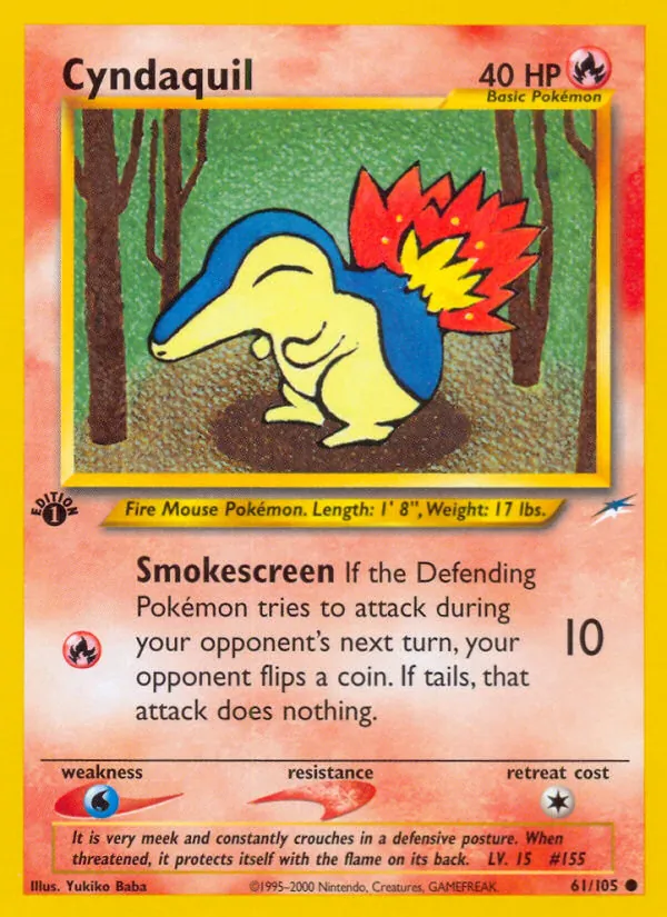 Cyndaquil - Neo Destiny Pokemon Card