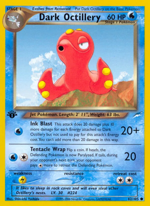 Dark Octillery - Neo Destiny Pokemon Card