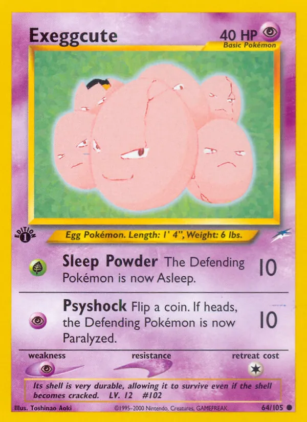 Exeggcute - Neo Destiny Pokemon Card