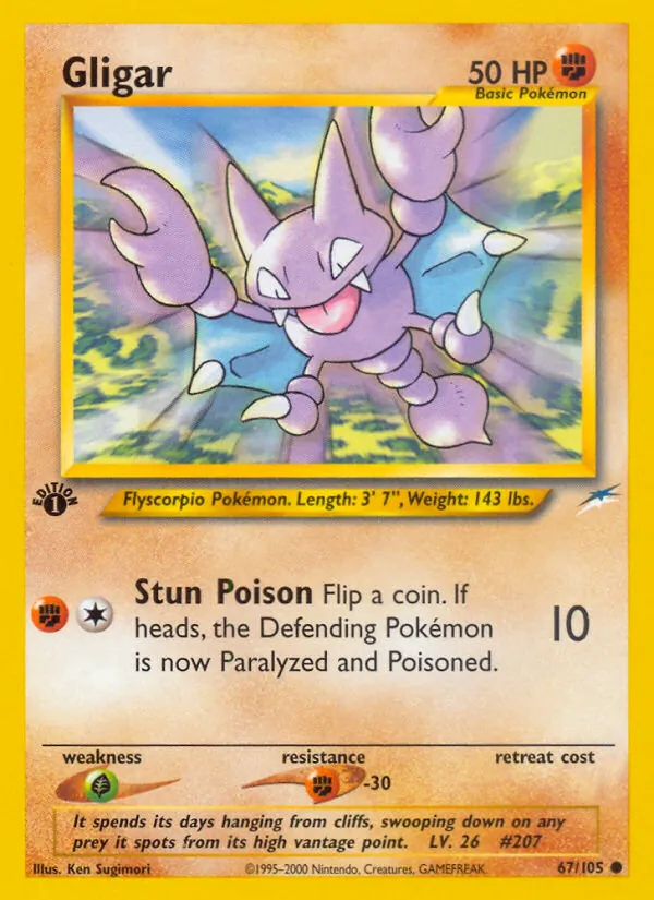 Gligar - Neo Destiny Pokemon Card