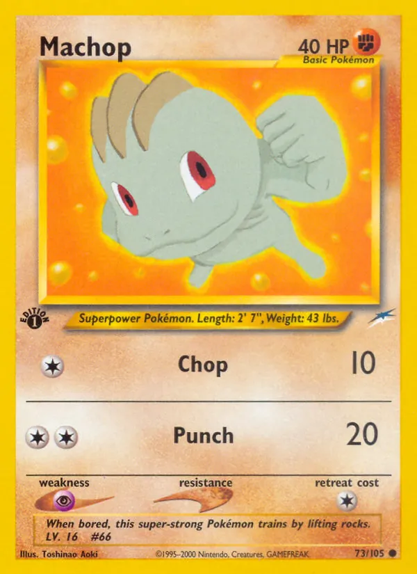 Machop - Neo Destiny Pokemon Card