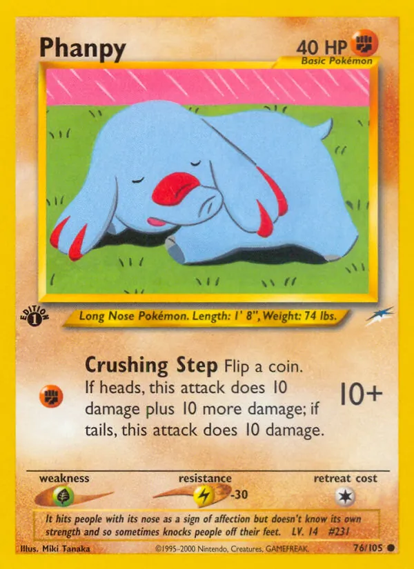 Phanpy - Neo Destiny Pokemon Card