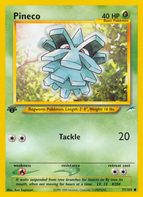 Pineco - Neo Destiny Pokemon Card
