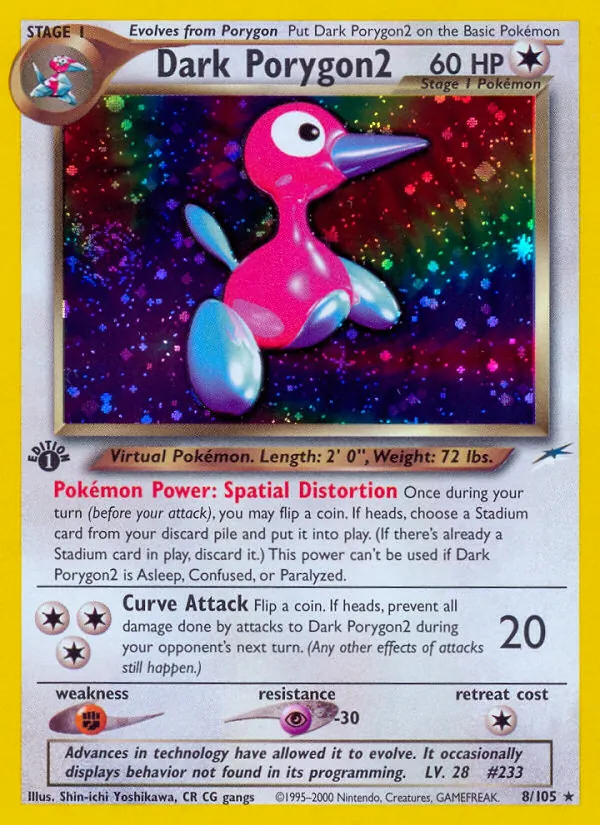 Dark Porygon2 - Neo Destiny Pokemon Card