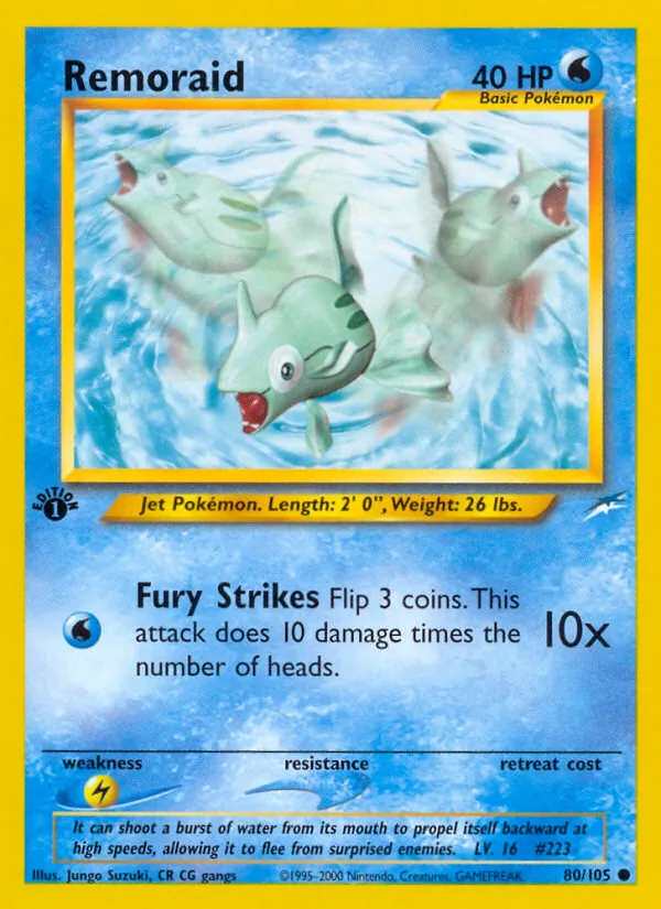 Remoraid - Neo Destiny Pokemon Card