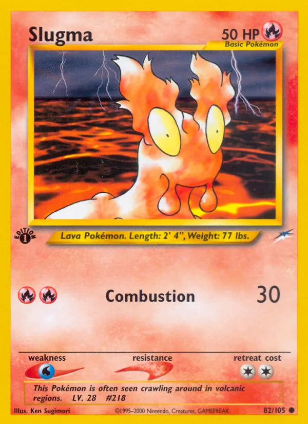 Slugma - Neo Destiny Pokemon Card