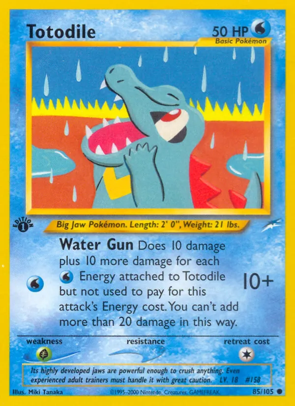 Totodile - Neo Destiny Pokemon Card