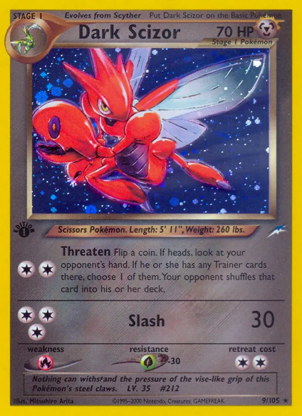 Dark Scizor - Neo Destiny Pokemon Card
