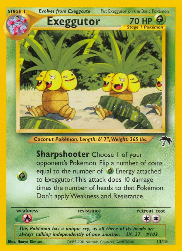 Exeggutor - Southern Islands Pokemon Card