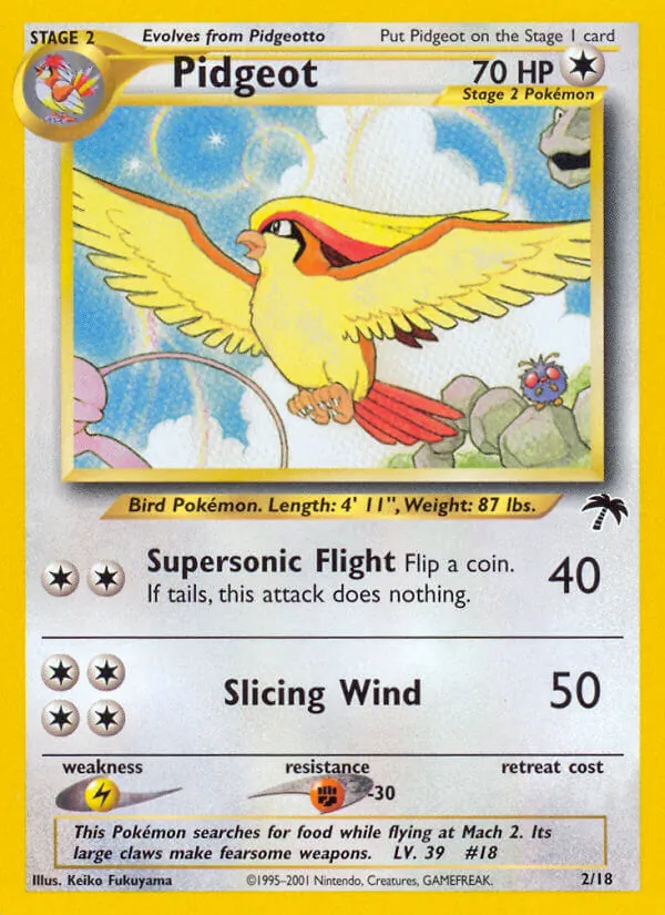 Pidgeot - Southern Islands Pokemon Card