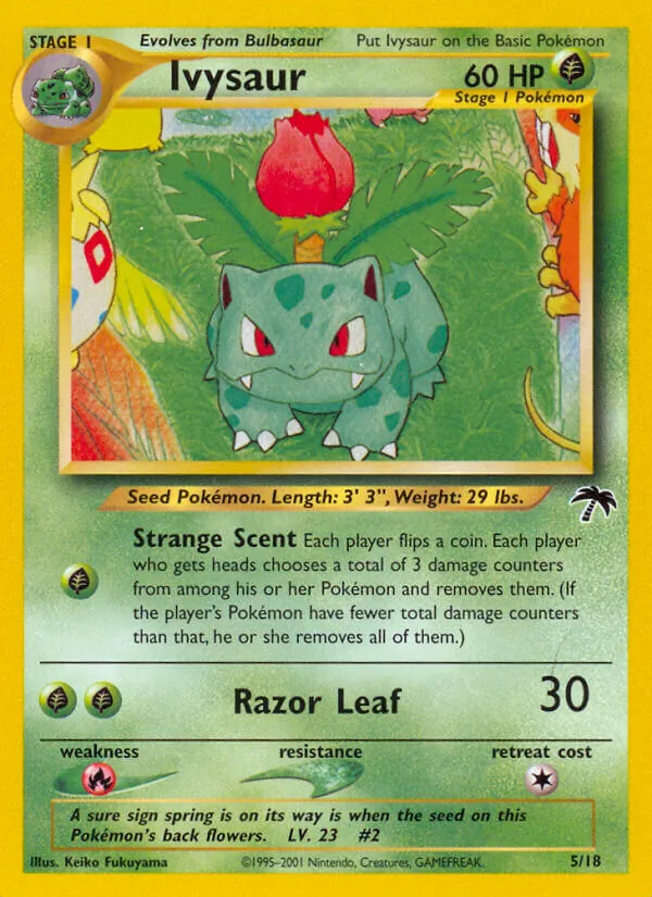 Ivysaur - Southern Islands Pokemon Card