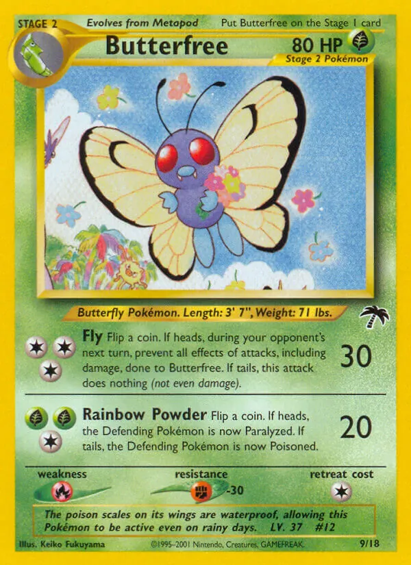 Butterfree - Southern Islands Pokemon Card