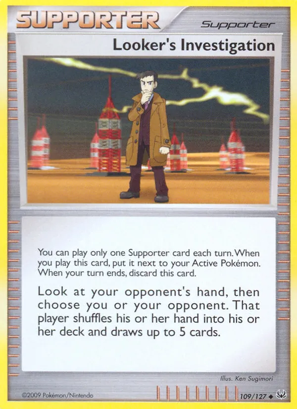 Looker's Investigation - Platinum Pokemon Card