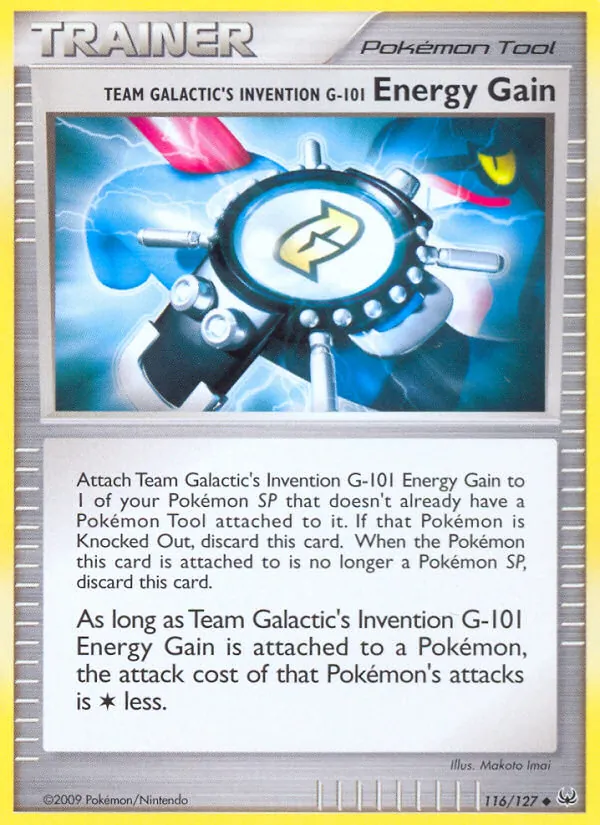 Team Galactic's Invention G-101 Energy Gain - Platinum Pokemon Card