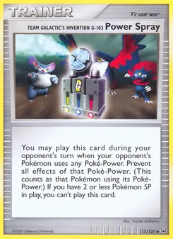 Team Galactic's Invention G-103 Power Spray - Platinum