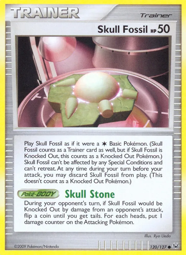 Skull Fossil - Platinum Pokemon Card