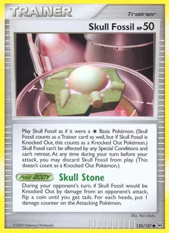 Skull Fossil - Platinum
