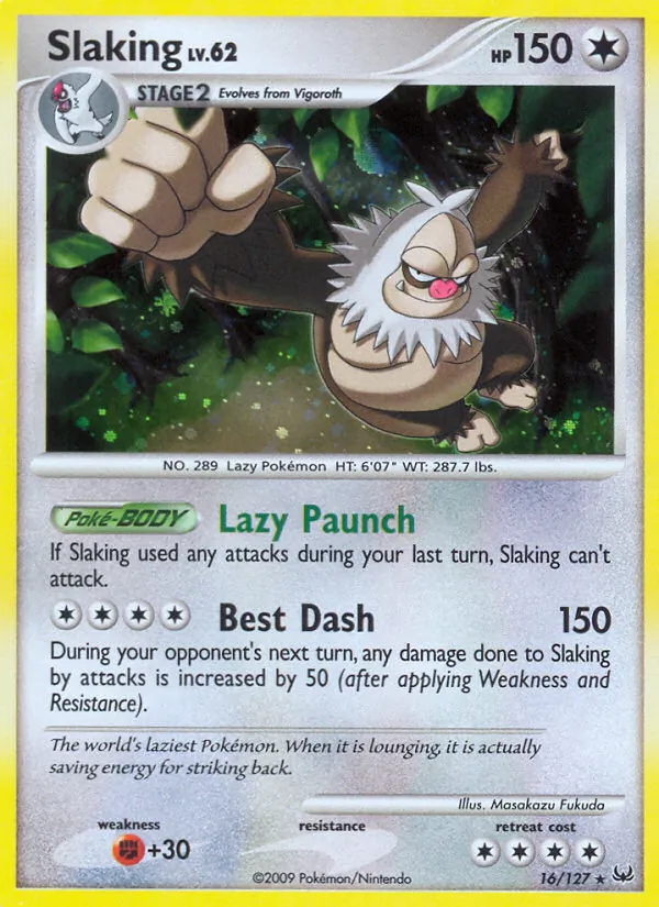 Slaking - Platinum Pokemon Card