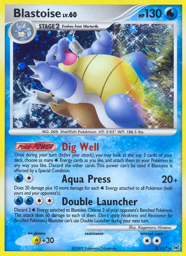 Blastoise - Platinum Pokemon Card
