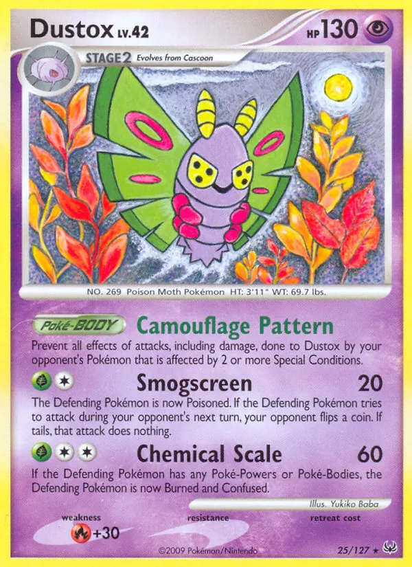 Dustox - Platinum Pokemon Card