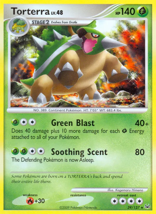 Torterra - Platinum Pokemon Card
