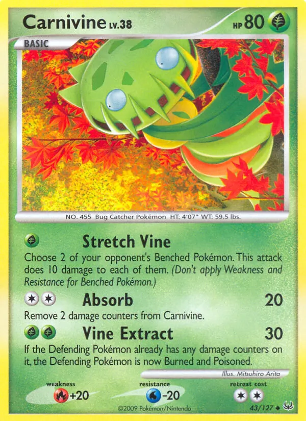 Carnivine - Platinum Pokemon Card