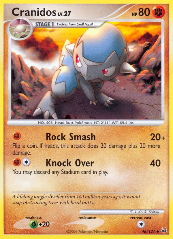 Cranidos - Platinum Pokemon Card