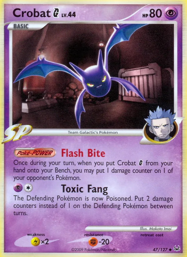 Crobat G - Platinum Pokemon Card