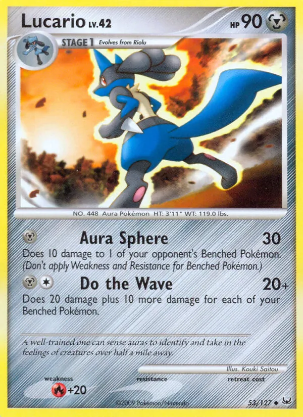 Lucario - Platinum Pokemon Card