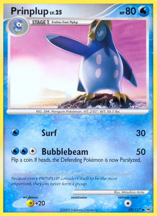 Prinplup - Platinum Pokemon Card