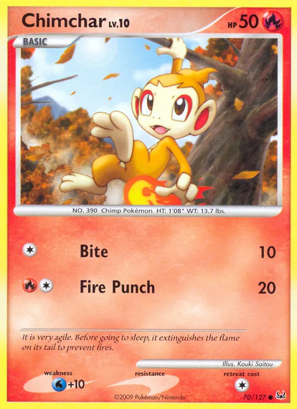 Chimchar - Platinum Pokemon Card