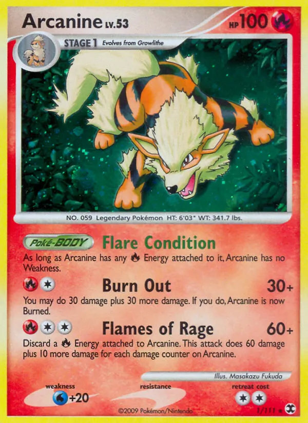 Arcanine - Rising Rivals Pokemon Card