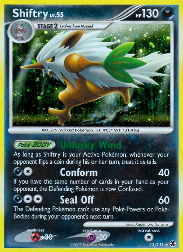 Shiftry - Rising Rivals Pokemon Card