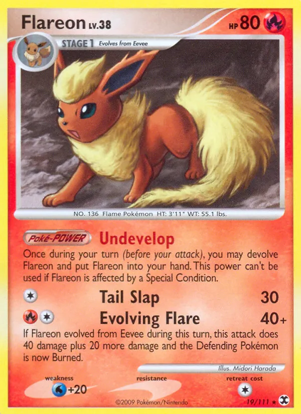 Flareon - Rising Rivals Pokemon Card