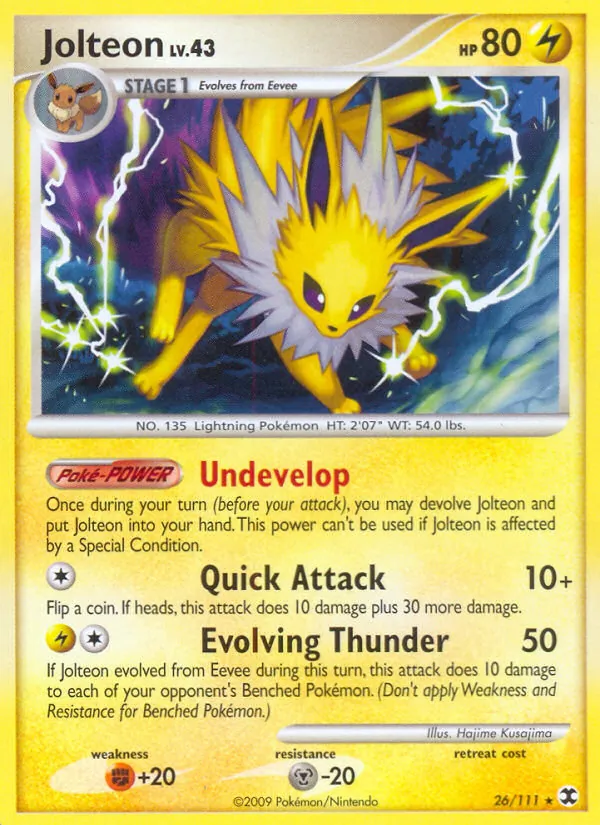 Jolteon - Rising Rivals Pokemon Card