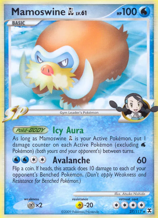 Mamoswine GL - Rising Rivals Pokemon Card
