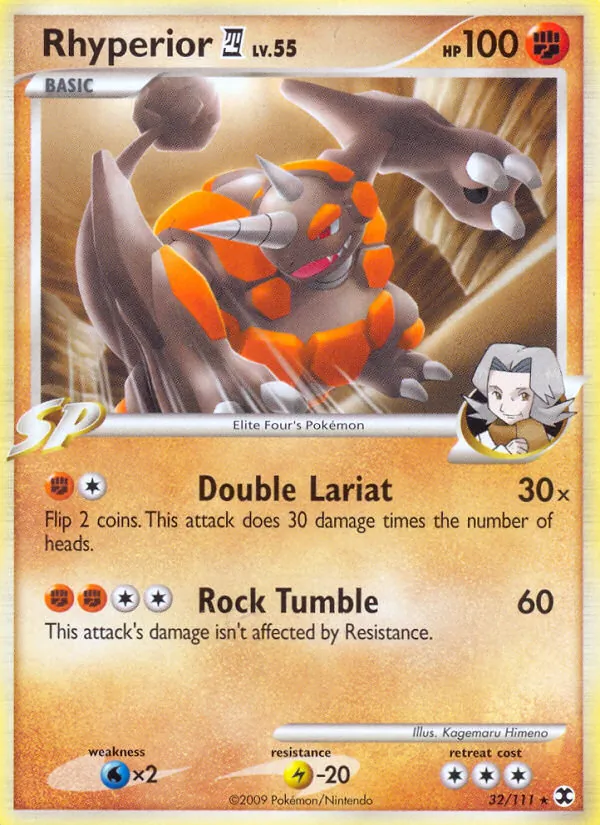 Rhyperior 4 - Rising Rivals Pokemon Card