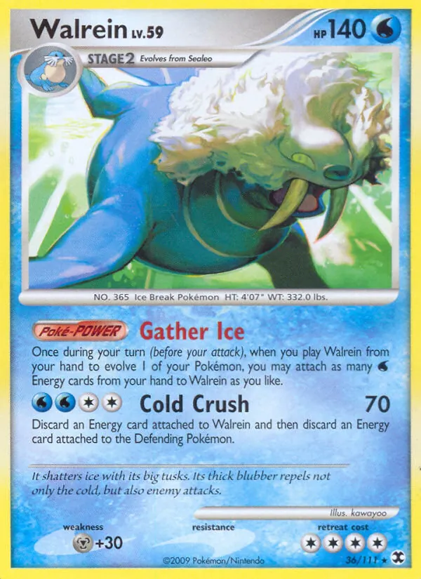 Walrein - Rising Rivals Pokemon Card